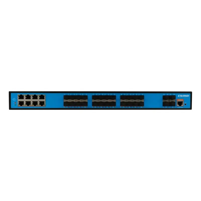 8p Gigabit+24GF* SFP Port + 4*10G Lay2+ Manageable  Intelligent Ethernet Switch  Support L2+, QOS,STP/RSTP,DHCP,SNMP,WEB,VLAN