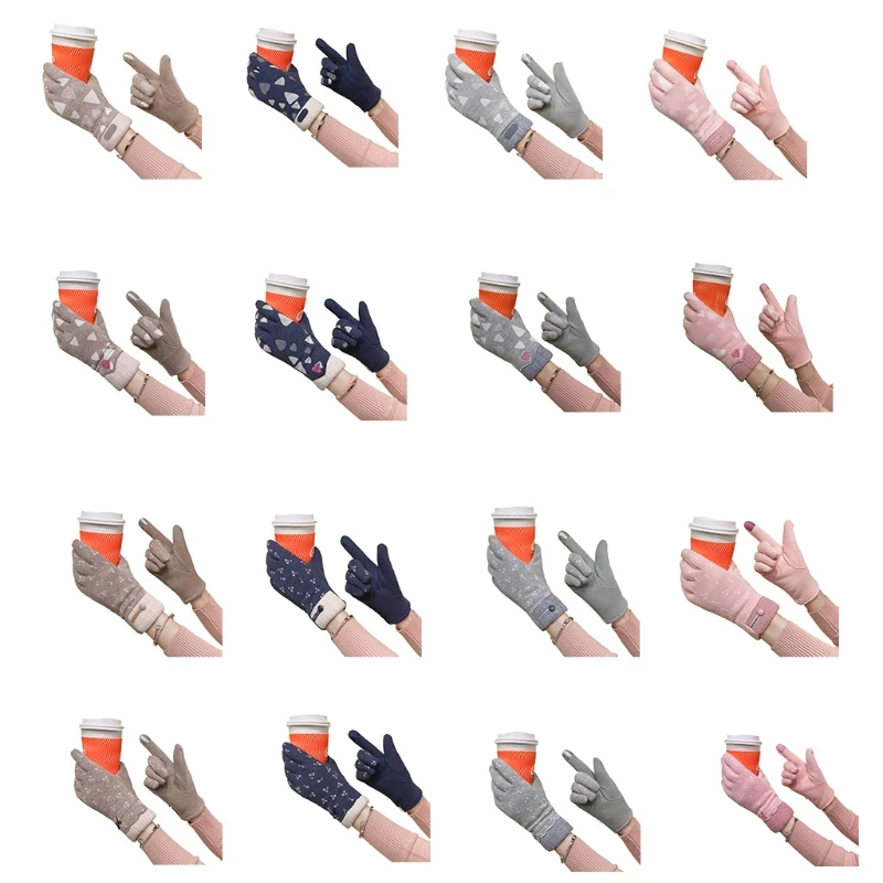 Winter Warm Gloves Touchscreen Gloves for Riding Windproof Full Finger Gloves