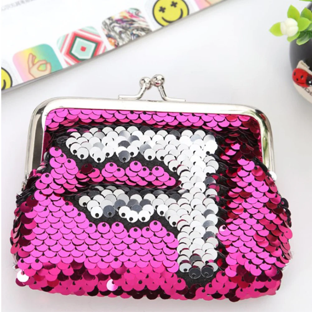 

3Pcs Sequins Coin Purses Fashion Mini Mermaid Change Pouch Stylish Small Wallet Chic Accessories Sequins Purse