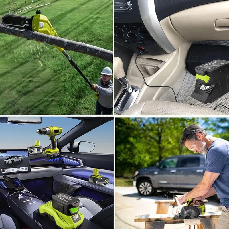 ryobi cigarette charger 18V ONE+ 120-WATT AUTOMOTIVE POWER SOURCE Volt outlets NEW Vehicle/Car Charger for Ryobi