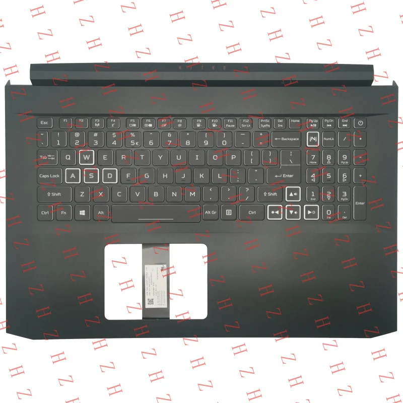 P+ for Acer Aspire Nitro AN517-52 Palmrest Cover Keyboard Black Backlit 6B.Q84N2.064