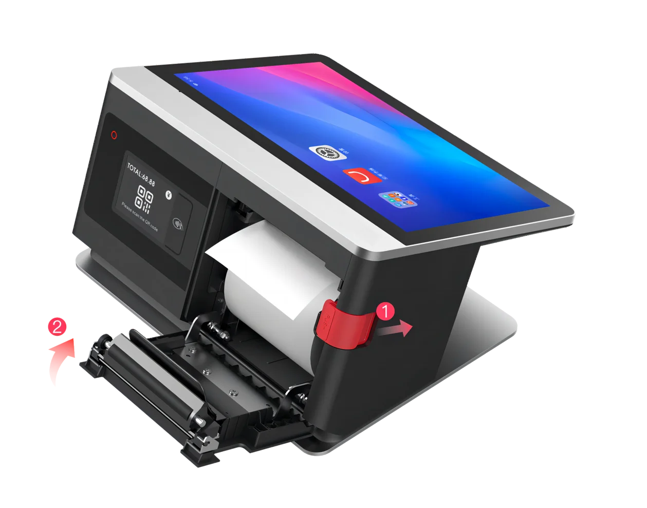 

Сенсорные экраны Android Pos 15,6, интеллектуальный терминал, точка продаж, универсальная машина, идеальное сочетание системы POS/atering — DY