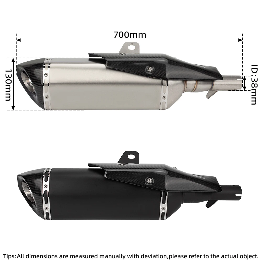 لهوندا X-ADV 750 X ADV750 NSS750 Forza750 دراجة نارية العادم تعديل الكربون غطاء طرف الخمار الأصلي