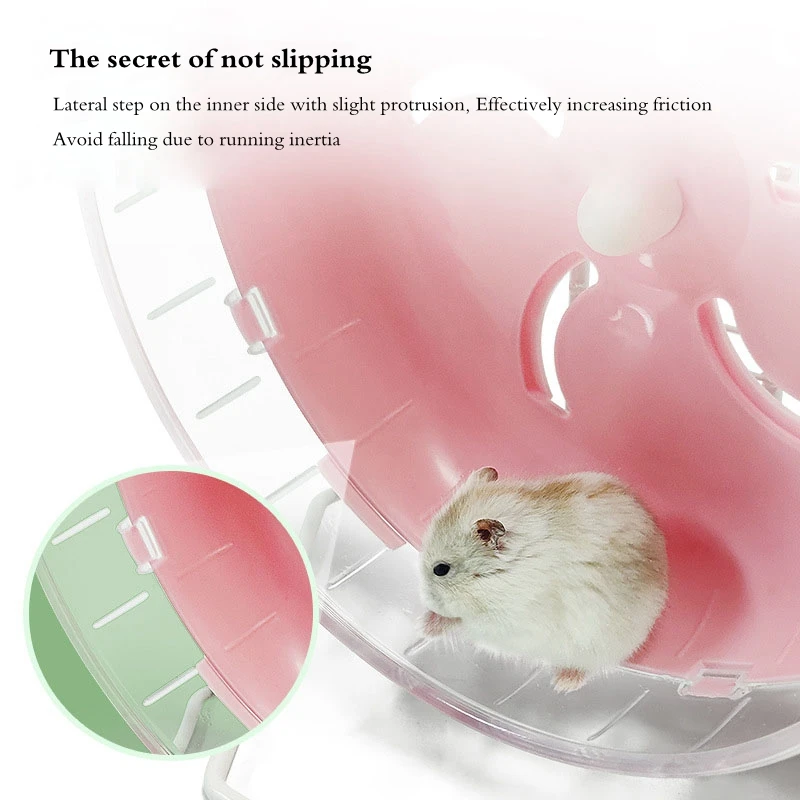 21.5cm Hamster Pet Jogging Wheel Sports Running Ball Hamster Accessories Toys, Small Animals Rat Exercise Wheel Chinchilla Wheel
