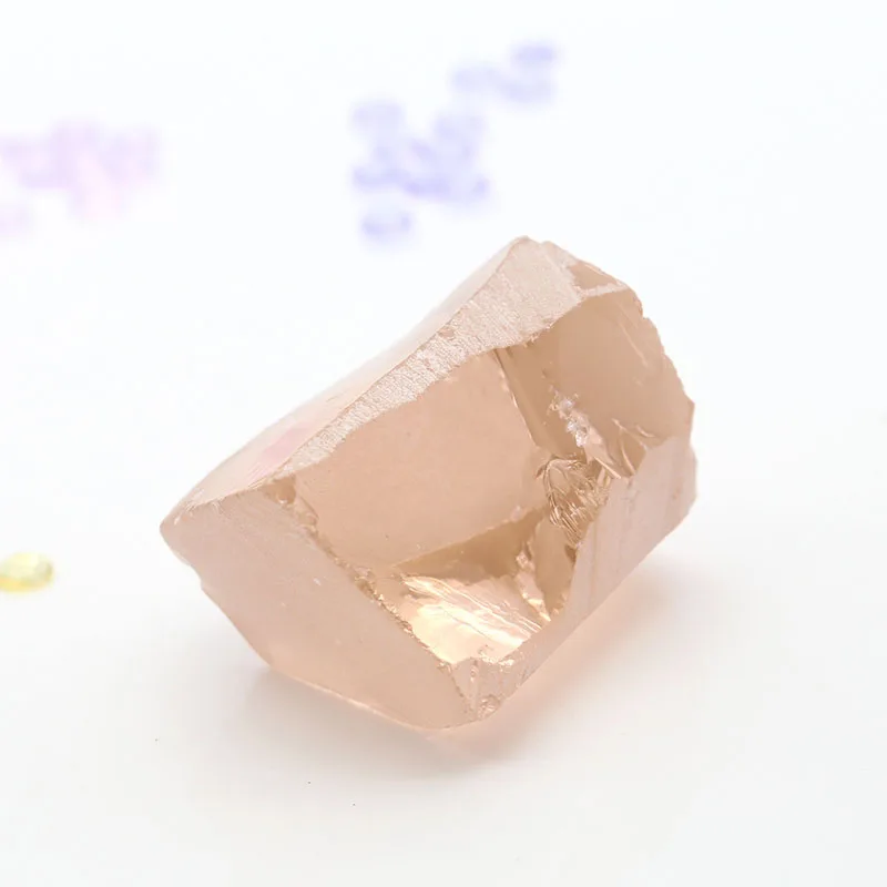 250Grams Topaz Tea Light Rough Gems Synthetic Nanosital Rough Stone Raw Material For Gemstone Making