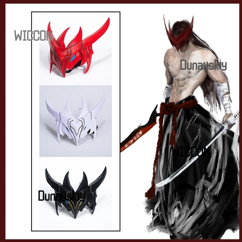 

Cos Store LOL Yone Cosplay Costume Accessions Mask Cool 3D High Quality Sexy Women Men Party Stage Daily Halloween Cosplay