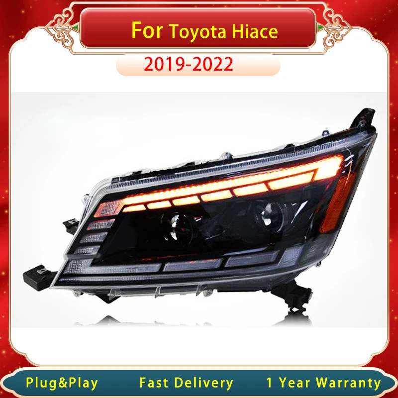 

Car head lamp For Toyota HIACE Sea Lion 2019-2022 Headlight LED Lens Plug And Play Head Lamp Assembly