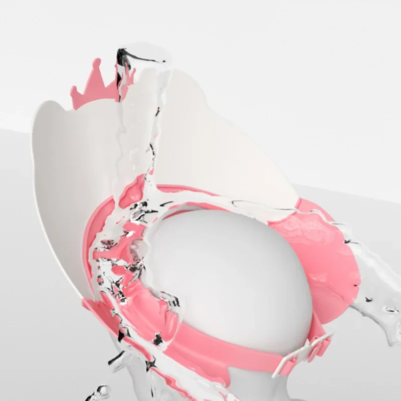 Gorro de champú para bebé, protector para el cabello infantil de dibujos animados, protección impermeable para los oídos, gorro de baño para niños, gorros de ducha ajustables para niños