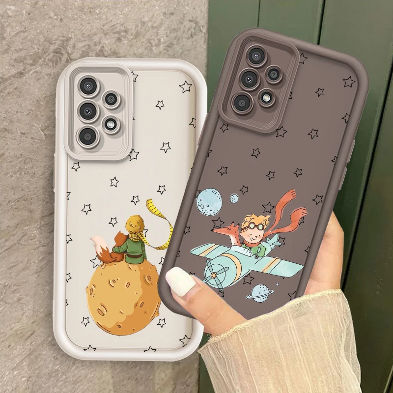 

Le Petit Prince Anime Cute For Samsung A73 A71 A54 A53 A52 A51 A33 A32 A21S A14 A13 A12 A03 A04 A05 5G Eye Ladder Cover