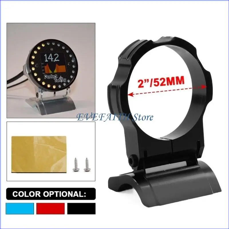 124B 52mm Aluminum Pillar Gauge Meter Mount Bracket Single Hole Bracket Mount Holder