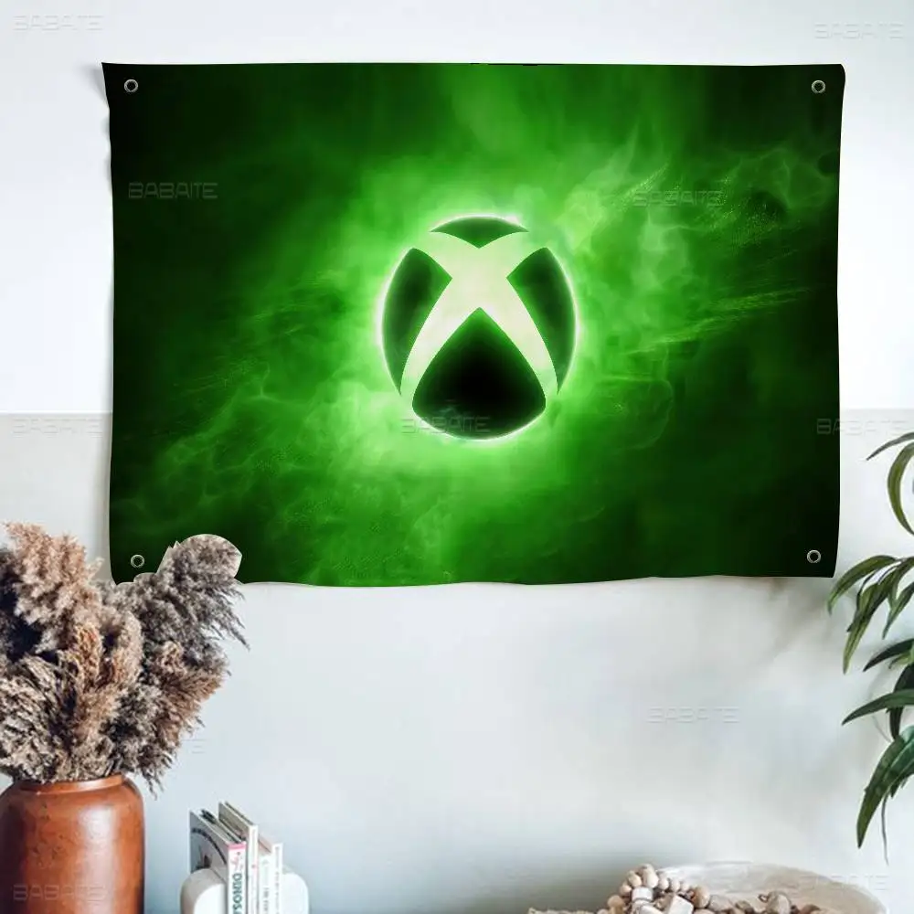 X-XboxS Game Fashion Small Size Cheerleading Banner Hand Pulled Flag Outdoor Atmosphere Flags
