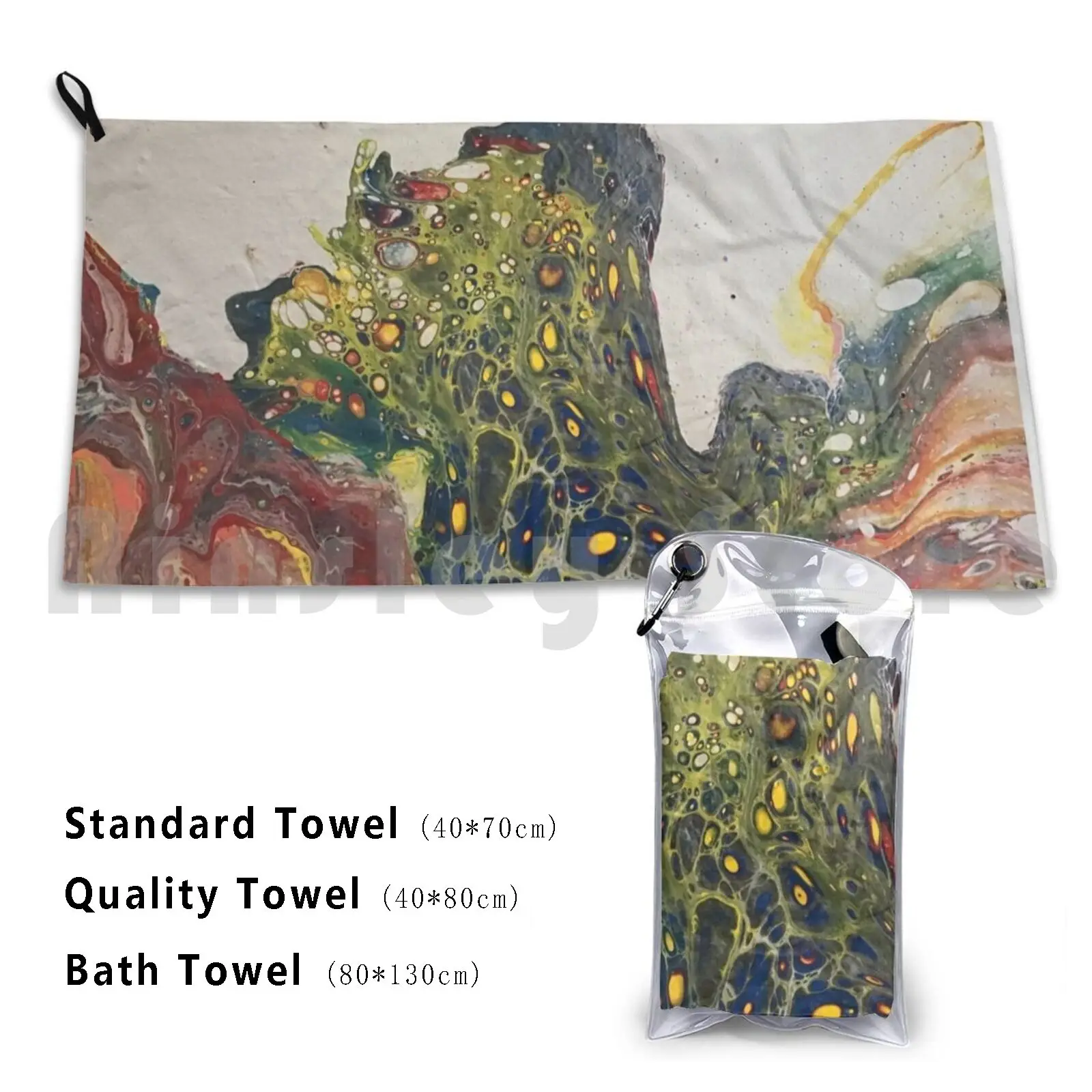 Towel Abstract Of One’s Beloved Dog 809 Abstract Dog Hidden Figure Pour Painting Scottie