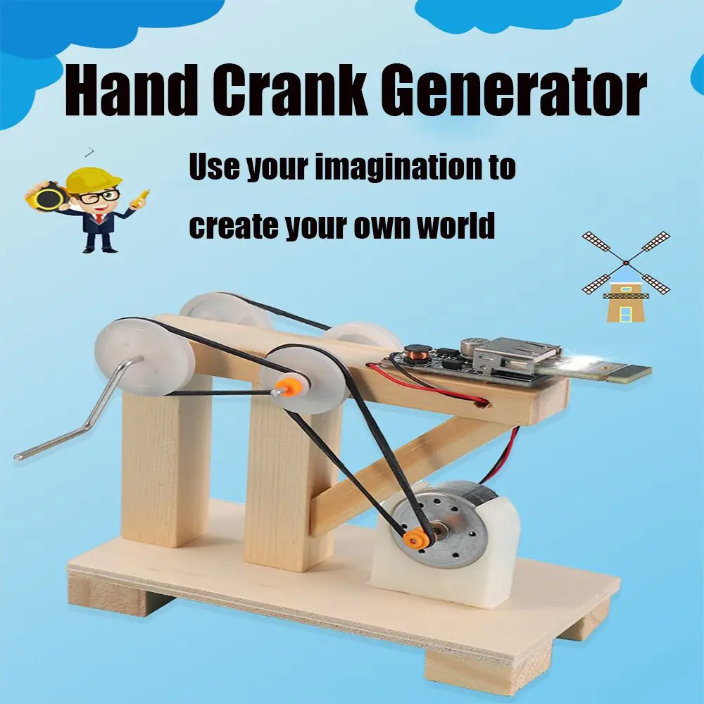 

Hot Sale For Children Educational Kits STEM Toy Dynamo Generator Model Science Experiment Toys Physics Learning