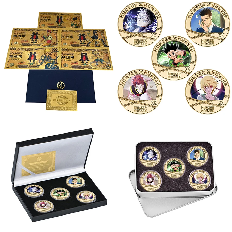 We Have More Manga Cards Japanese Anime HUNTER X HUNTER 10000 Yen Gold Banknotes for Souvenir Gifts and Collection