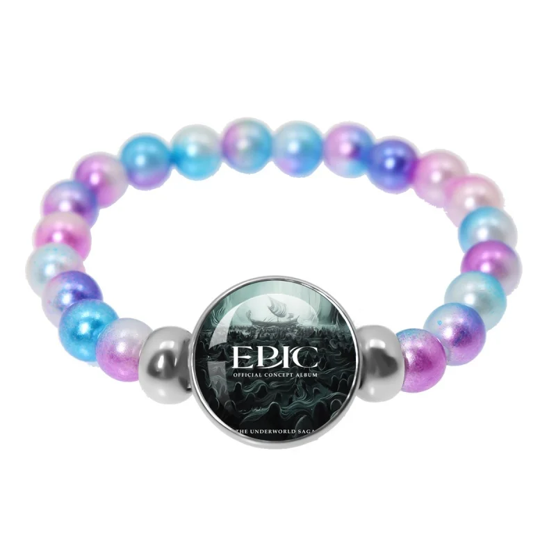 Epic The Musical Handmade Glass Bracelet Greek Mythology Homer's Epics 18mm Colorful Bracelet Jewelry Accessories Fans Gifts