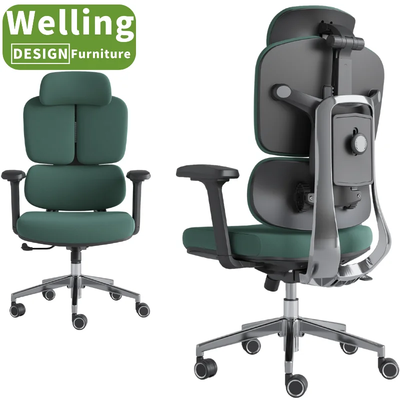 330 LBS Breathable Mesh Backrest Reinforced Nylon Base Ergonomic Office Desk Chair for Work Study Home with Dual-Wheel Casters