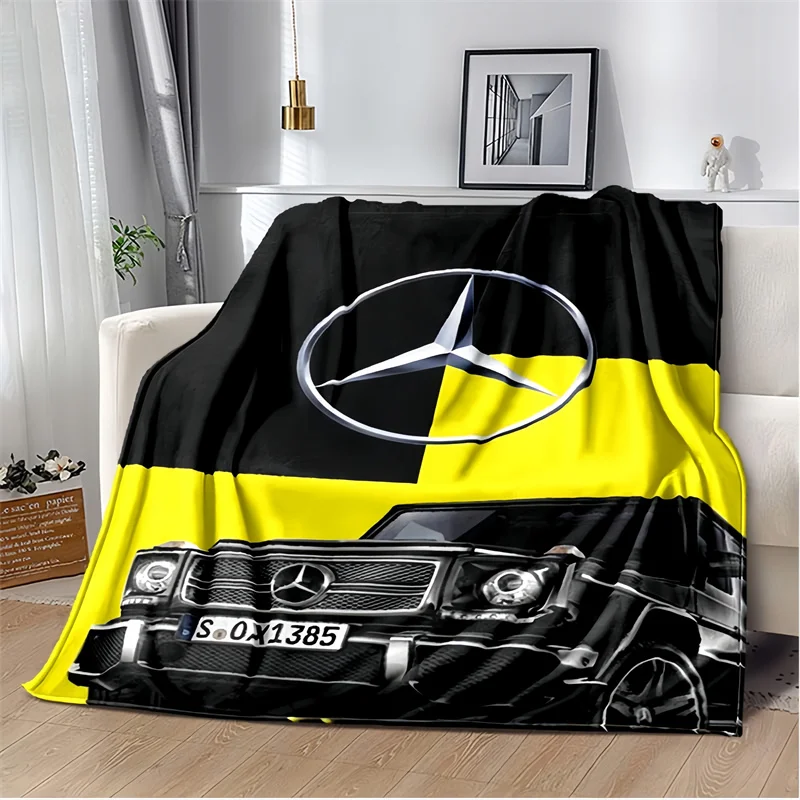 

Exquisite M-Mercedes-Benzs Logo Printed Blankets,Kid's Baby Throw Blanket,for Bedroom Living Room Sofa Bed Car, Brithday Gift