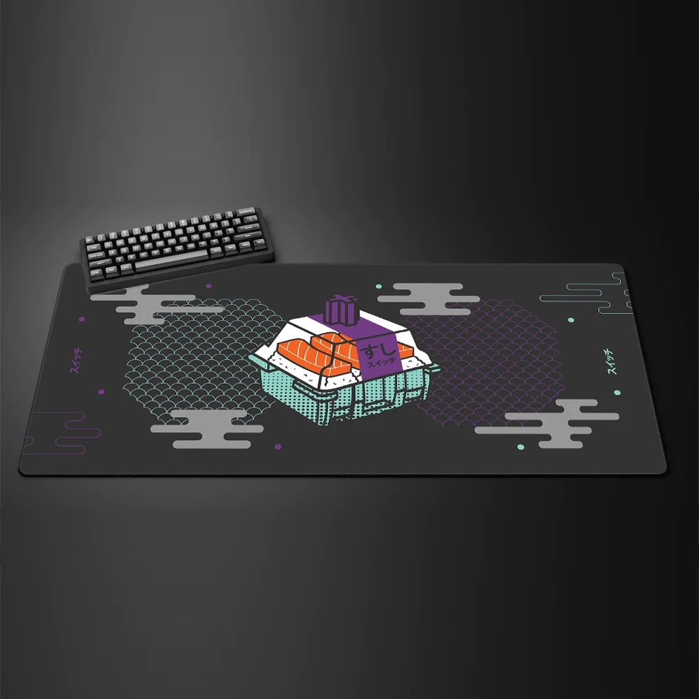 Switch Pads Kawaii Gaming Mouse Pad Grey Mechanical Keyboard Deskmat Computer Mat Laptop Mousepad Gamer Office Carpet Mouse Mats