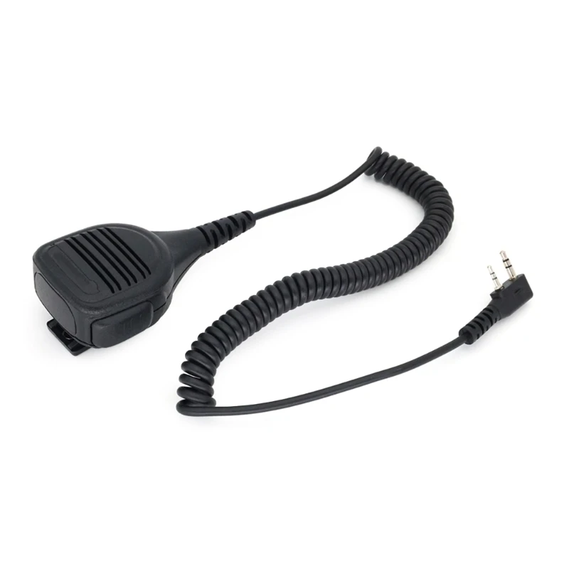 

For UV-5R 2 Pin K Plug Walkie Talkies Speaker Mics Hand Microphone Dropship