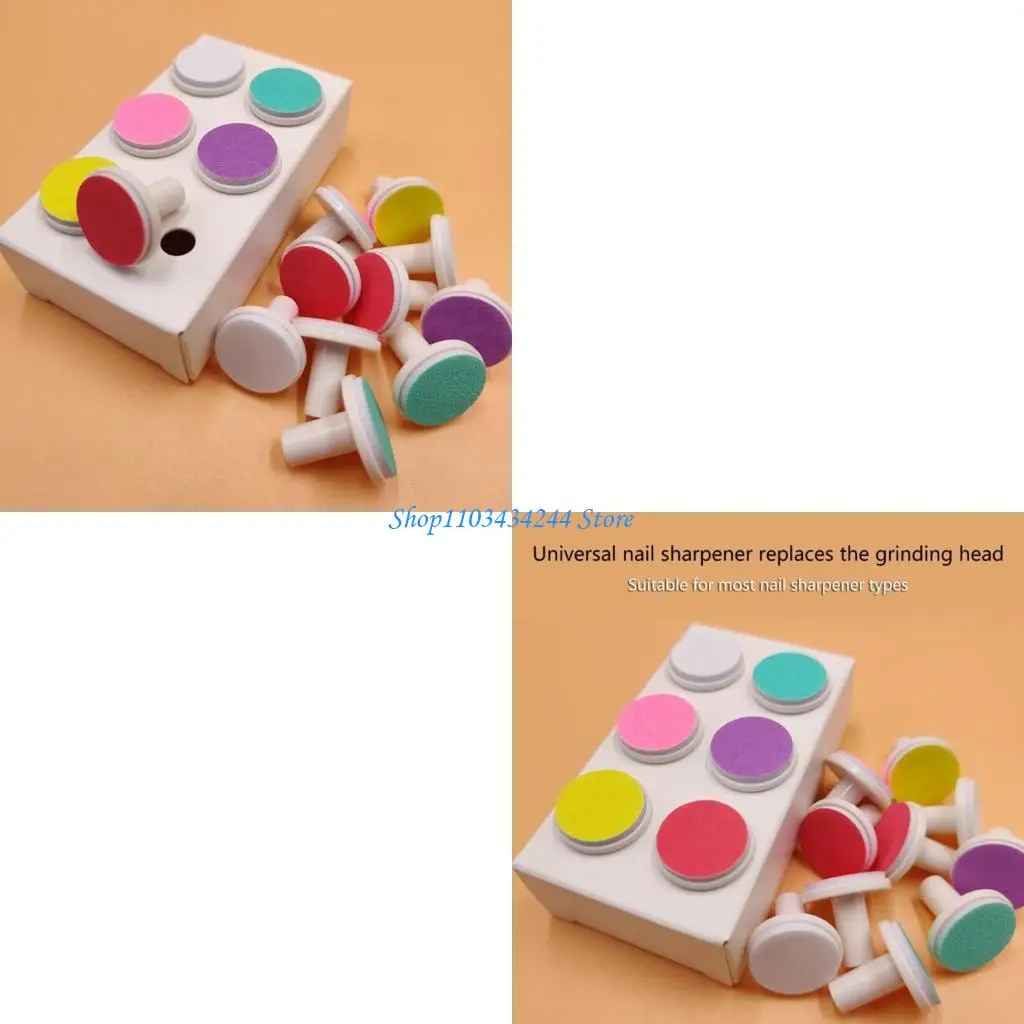 

Pack of 6pcs Electric Baby Nails Trimmer Attachment Grinding Head Safe and Easy Infants Nails Maintenance Care Tips