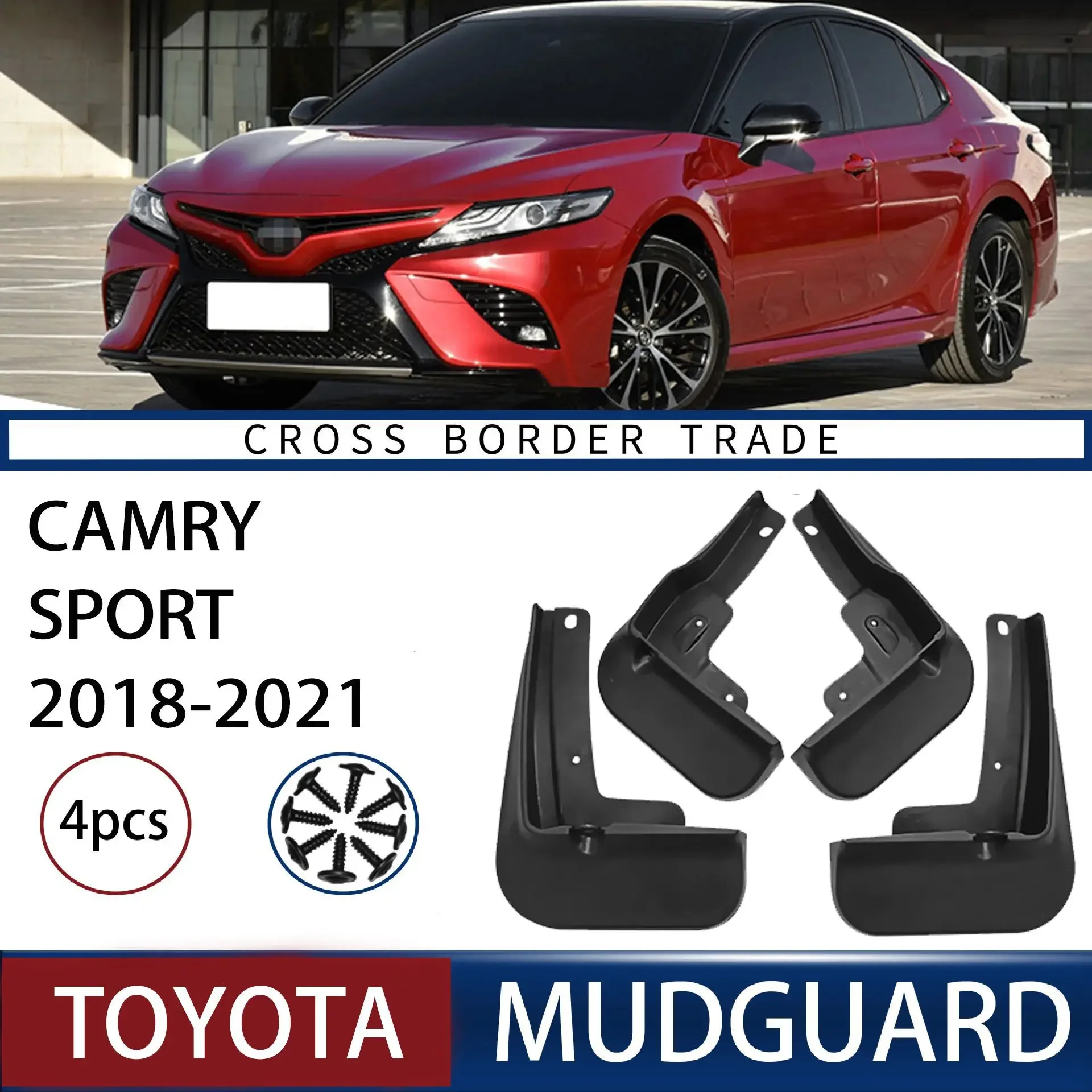 

FOR Toyota Camry sport 2018-2023 Car Molded Mud Flaps Splash Guards Mudguards Front Rear Styling Front Rear Car Accessories