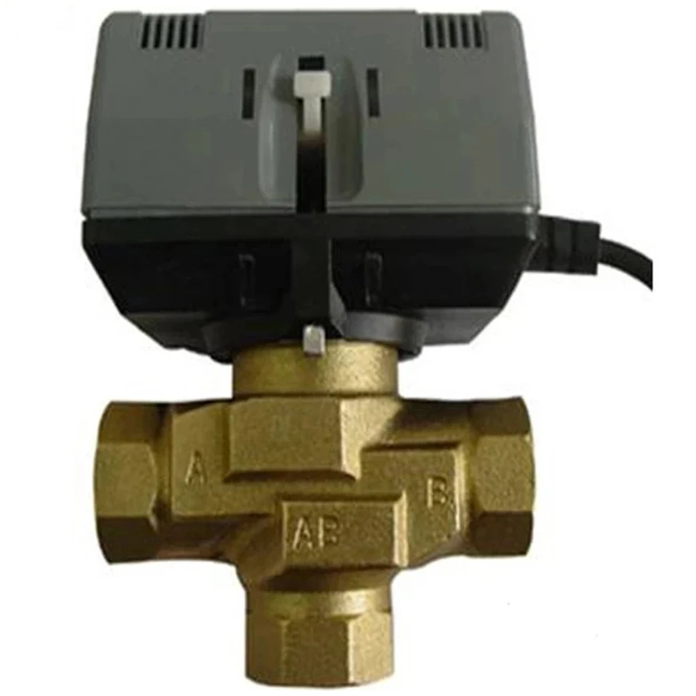 

G1" G3/4'' Three-way Actuator Valve 220V AC Three Way Motorized Valve Electric Actuator Valve