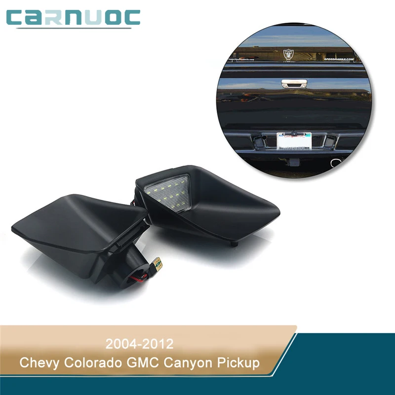 

For 2004 2005 2006 2007 2008 2009 2010 2011 2012 Chevy Colorado GMC Canyon Pickup Car LED License Plate Light Tag Lamp Assembly