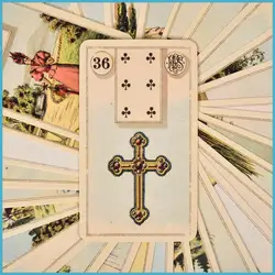 36 pełnokolorowych kart do gier wróżbiarskich Tarot Tableau Grand Tableau Lenormand Cloth Grand Tableau Lenormand Cartes playmy