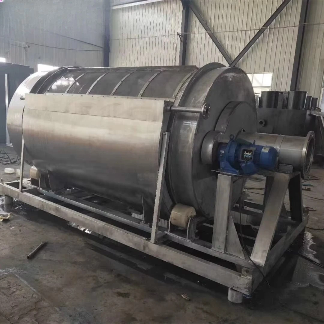 Automation Sewage Treatment Plant Stainless Steel Self Washing Rotary Drum Screen Rotary Filter Decontamination Machine