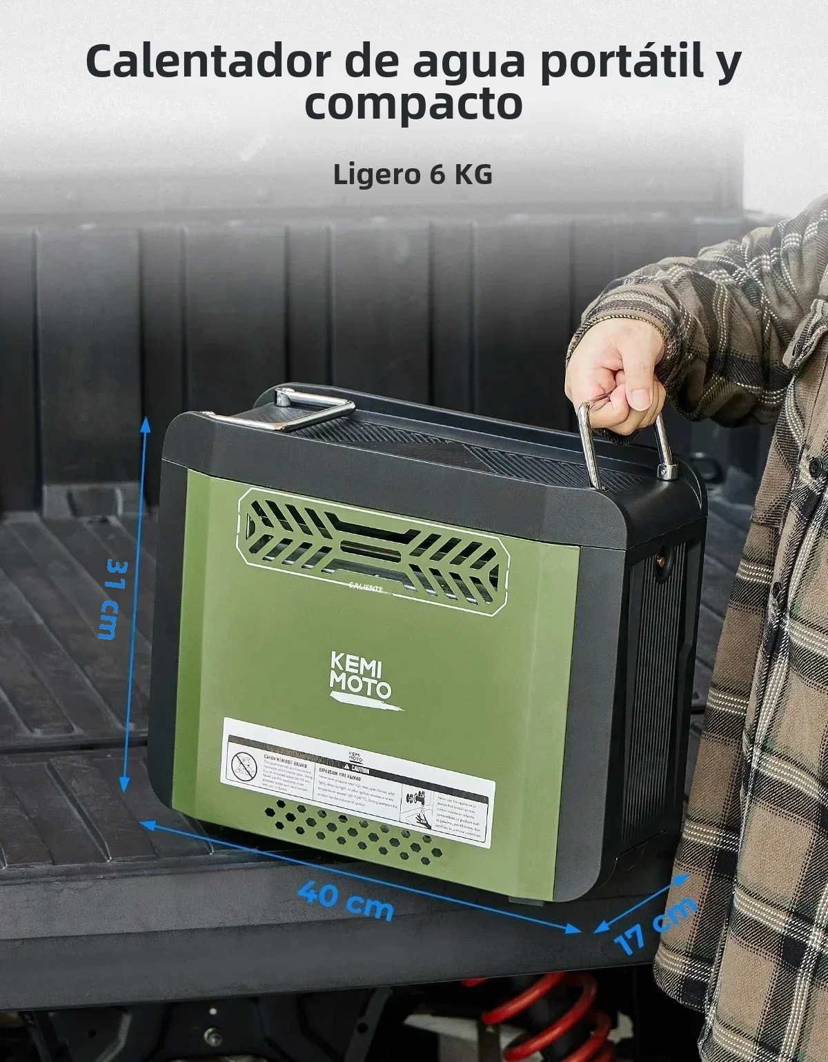 KEMIMOTO 휴대용 샤워 부탄 온수기, 펌프 포함, 20,500 BTU, 4000mAh 충전식 배터리 LCD, 야외 캠핑 사냥용