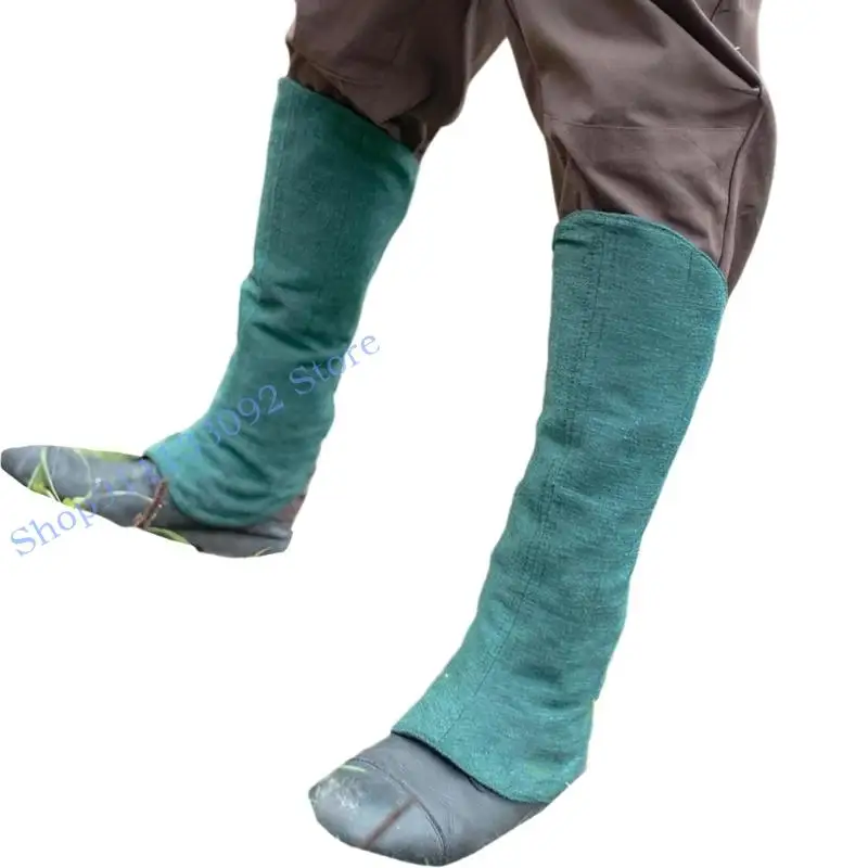 H9ED Linen Boot Cover Spats Medieval Gaiters Knight Warriour Leg Guards Cosplay