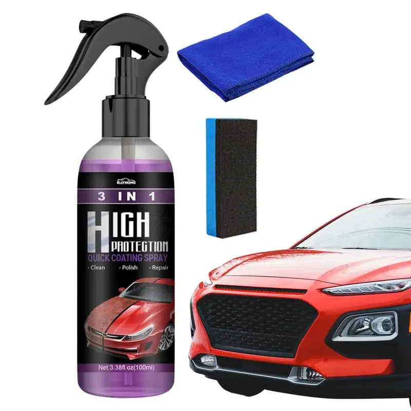 

car Ceramic Coating Spray Scratch Swirl Remover coating agent auto 3 in 1 High Protection Quick Ceramic Coating For Cars