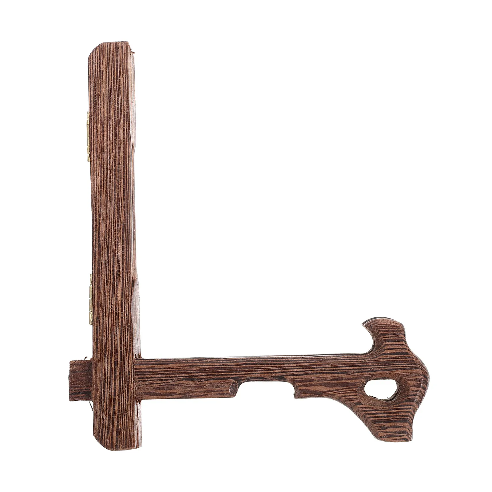 Premium Hardwood Plate Display Stand Stable Book Picture Recipe Holder 5 Inch Compact Space Saving Easel Stand for Counter