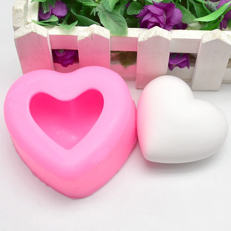 

3D Love Heart Dessert Cake Silicone Mold Mousse Home Kitchen Baking Pastry Decoration Handmade Crystal Cake Candy Moulds