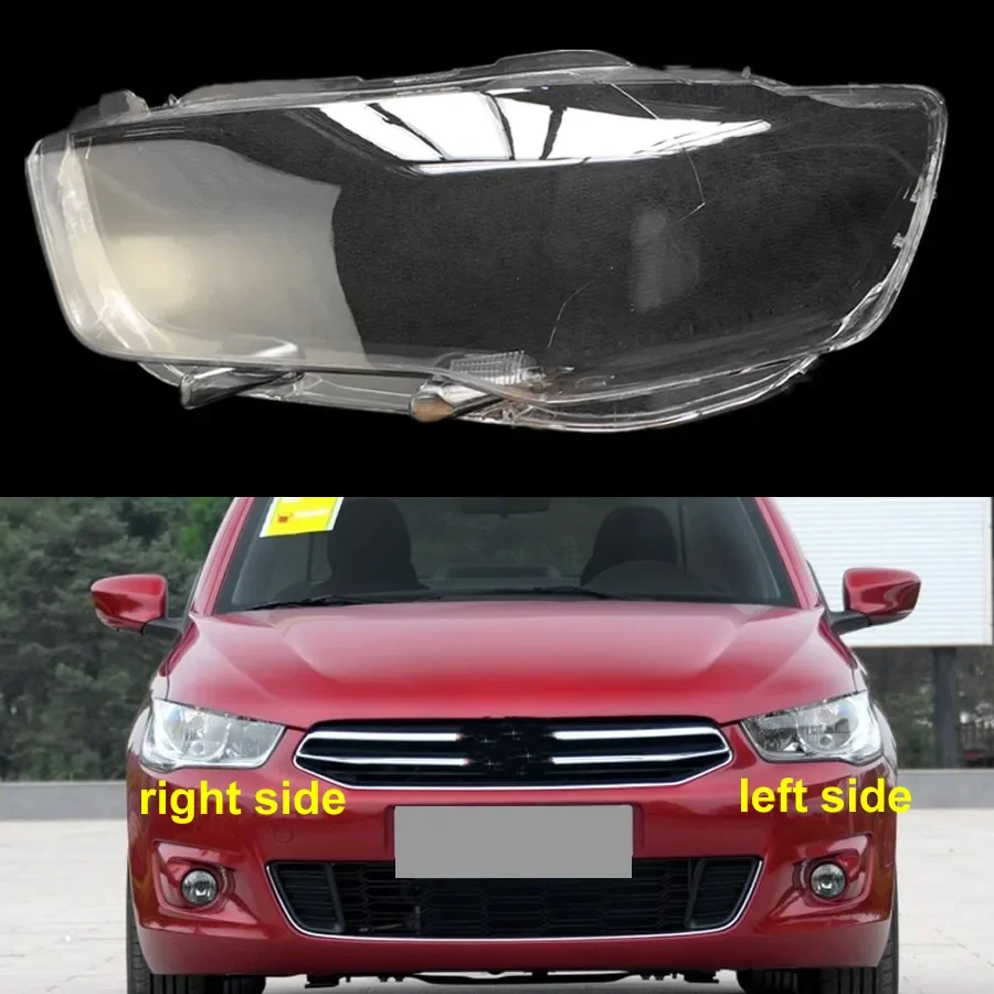 

For Citroen Elysee C-Elysee 2014 2015 2016 Car Accessories Headlight Cover Lampshade Lamp Transparent Headlamp Shell Plexiglass