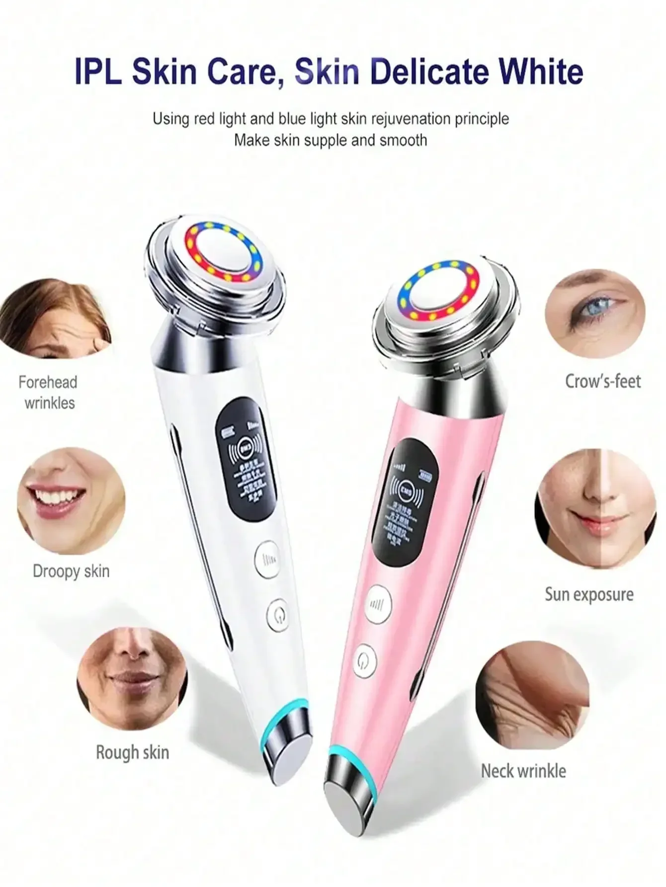 

Face Lifting Massager Micro-Needle RF Ems Facial LED Photon Skin Care Facial Machine