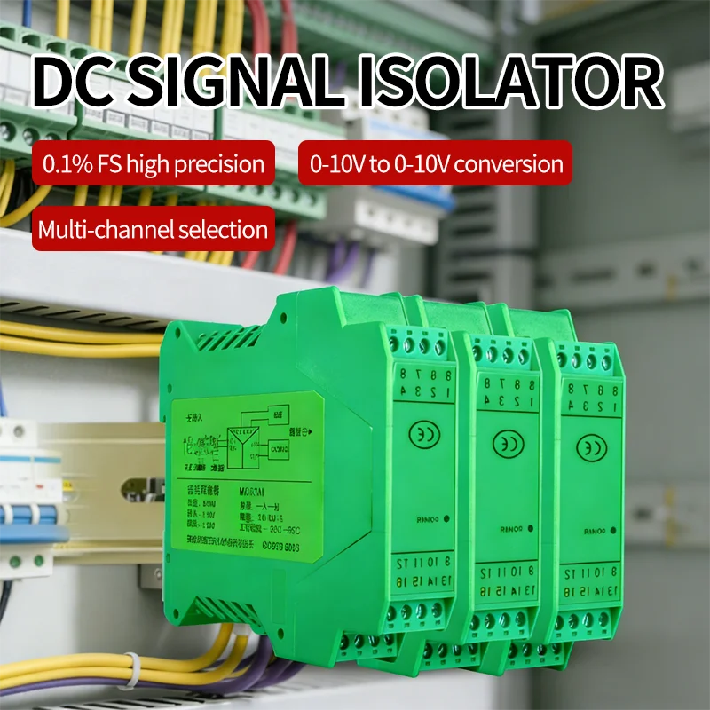 Signal Isolator Module 24V DC Powered 4-20mA 0-10V 5V Analog Input Output DC Galvanic Signal Isolation Converter