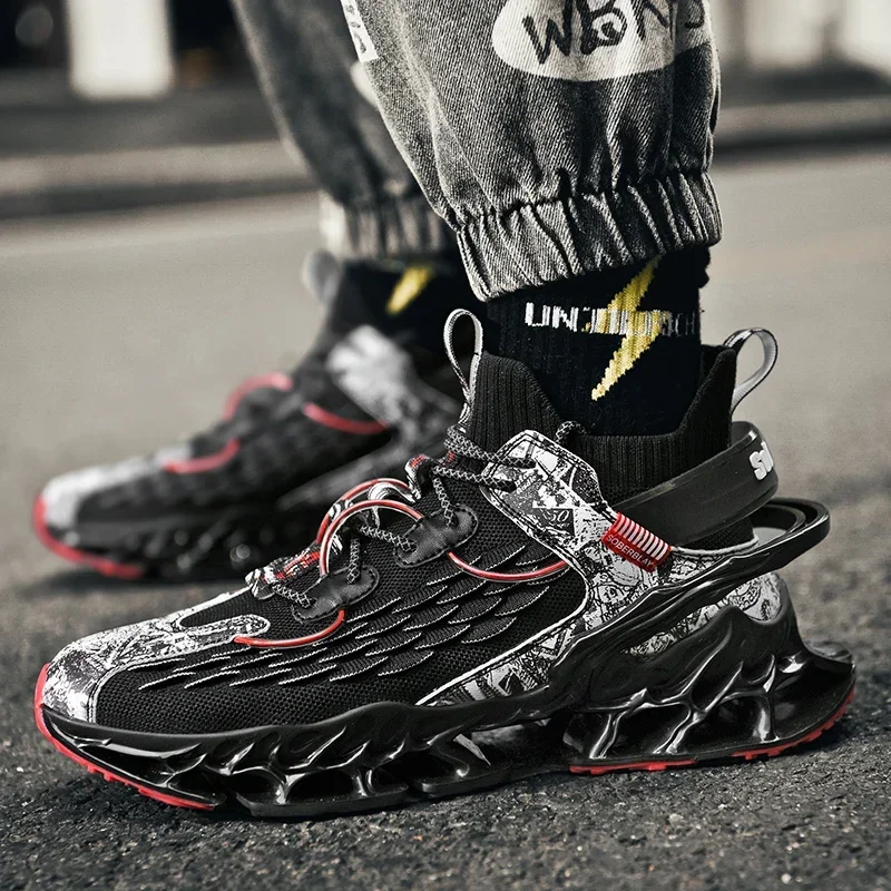 

Men's Breathable Fashion Running Shoes Casual Sneakers Luxury Trainer Loafers Lightweight Tenis Comfortable Athletic Footwear