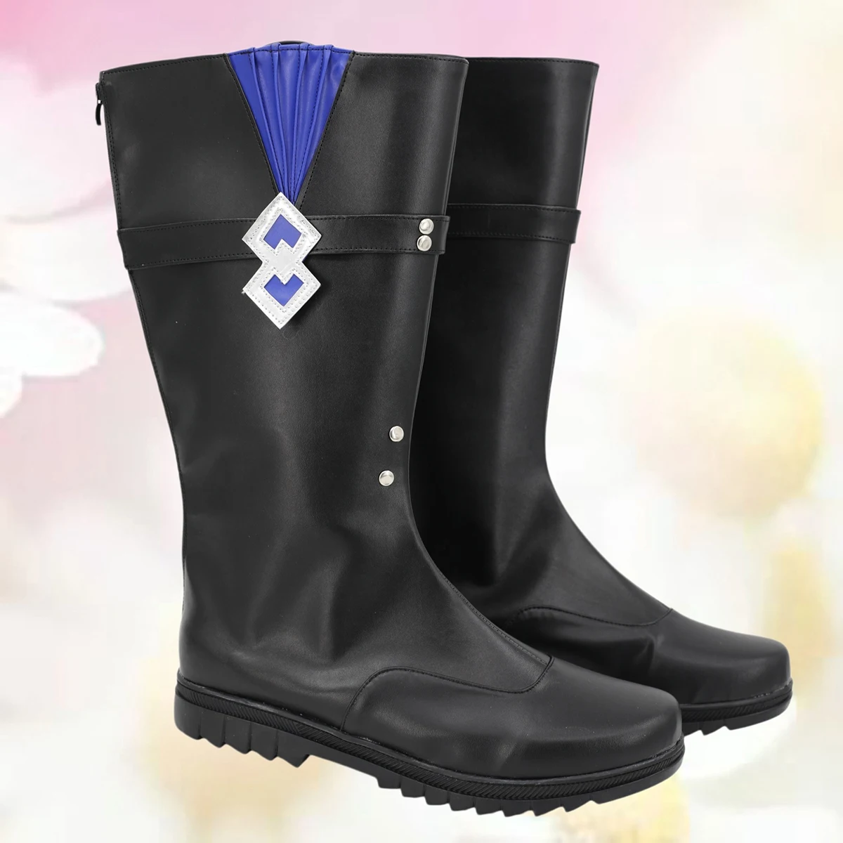 

Reverse 1999 Vertin Cosplay Shoes Black Boots Custom Made Any Size
