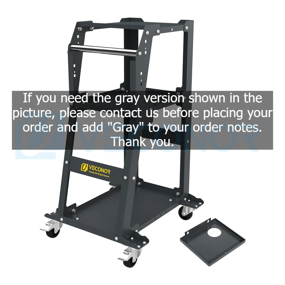 3x Tier Rolling Tool Cart 440 LBS Capacity Tiered Storage Tool Cabinet for Car Fuel Injector Cleaner & Tester Cleaning Machine