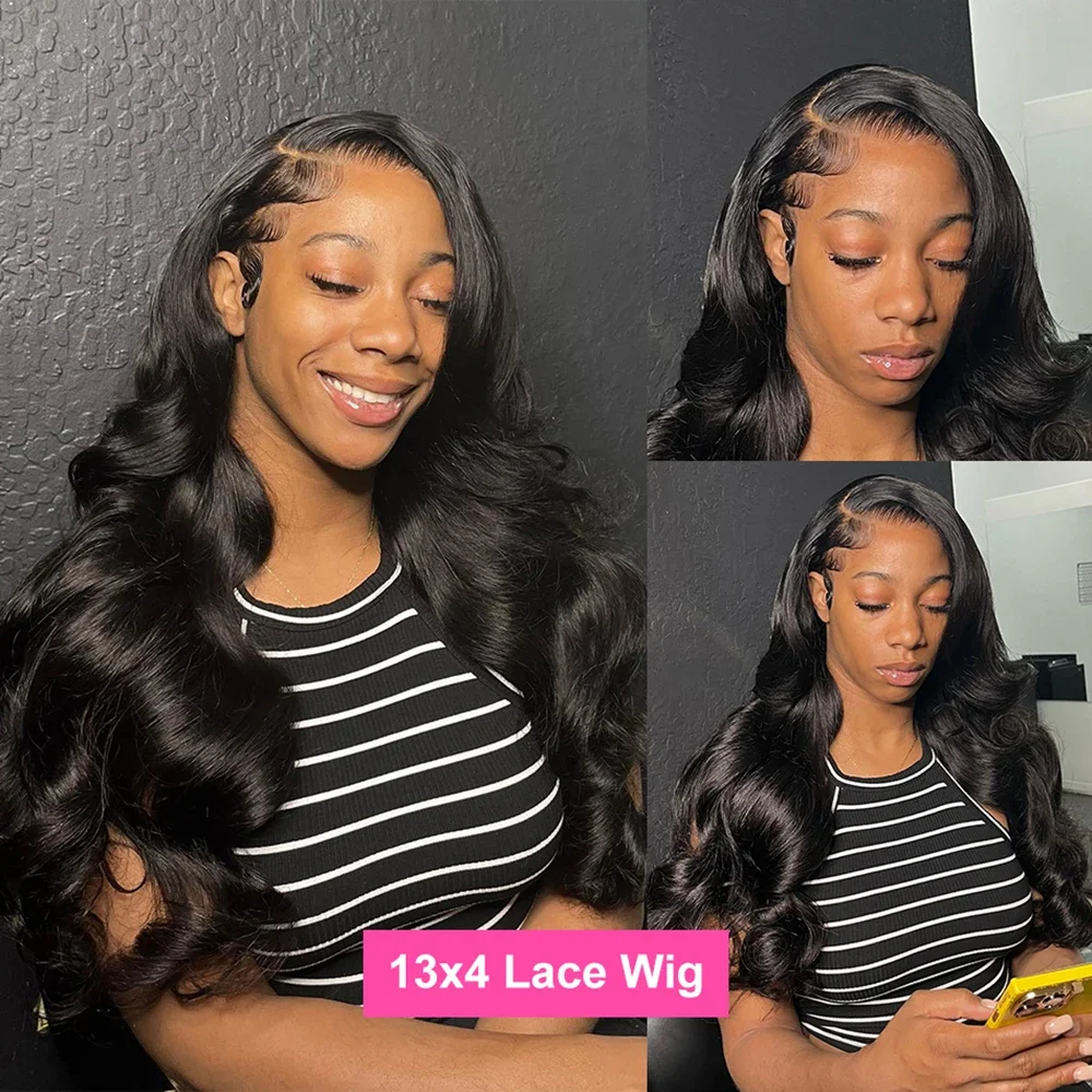 30Inch Body Wave Wigs Human Hair 13x4 13x6 HD Lace Front Human Hair Wigs Brazilian Lace Frontal Wigs Pre Plucked For Black Women