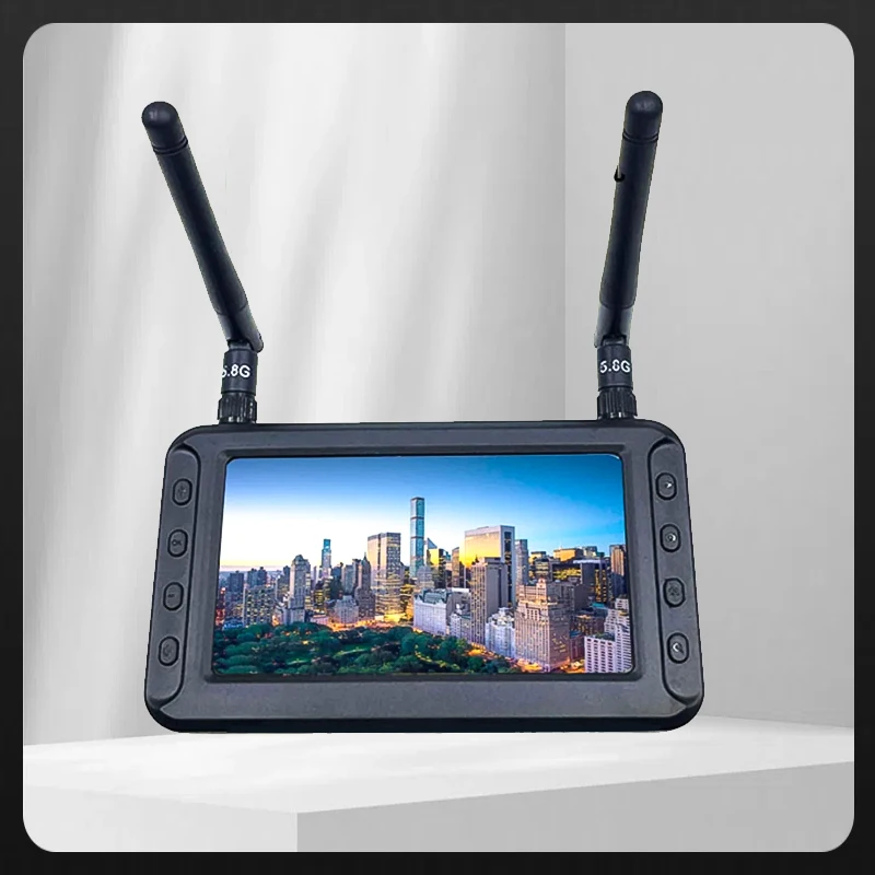

4,3-дюймовый 5,8G FPV DVR монитор ЖК-экран 800x480 FPV приемник монитор двойной приемник для RC FPV дрон квадрокоптер