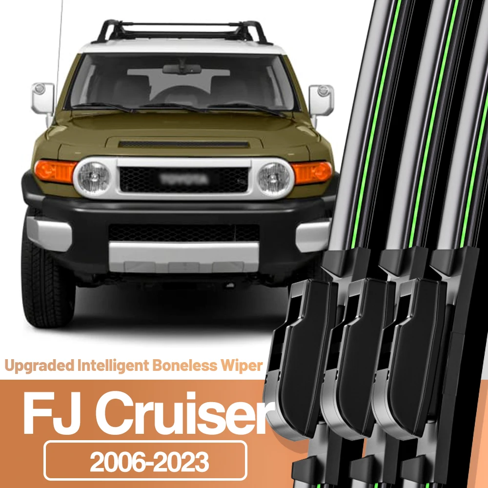 3 stücke Für Toyota FJ Cruiser 2006-2023 Frontscheibe Wischer Klingen Windschutzscheibe Fenster Zubehör 2007 2009 2012 2016 2019 2020