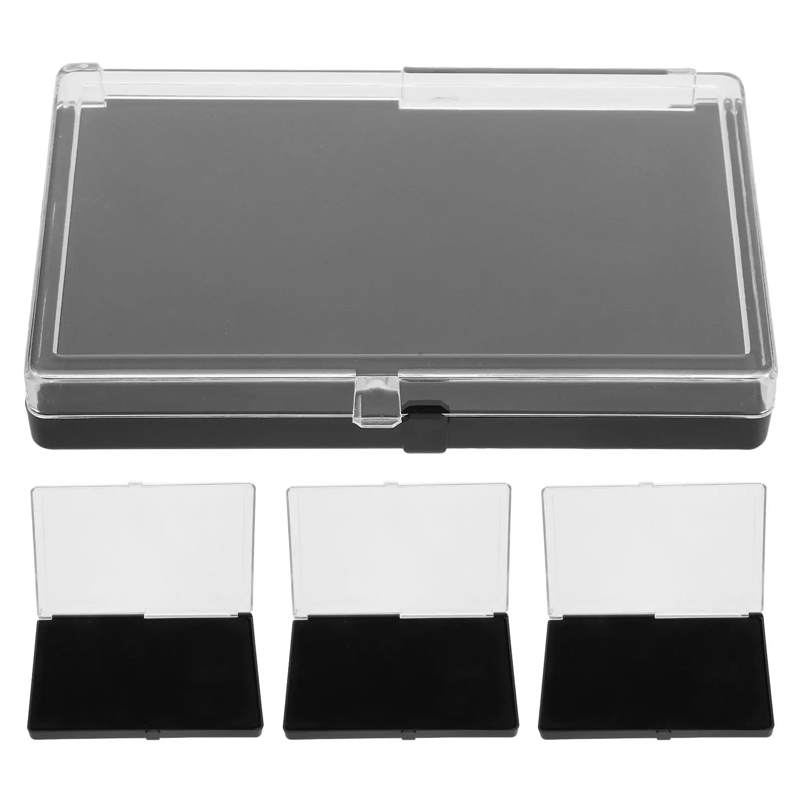 

4pcs Pin Collectible Pin Case Badge Holder Display Mini Storage Boxes Organizer Collection Lapel For Pins Enamel