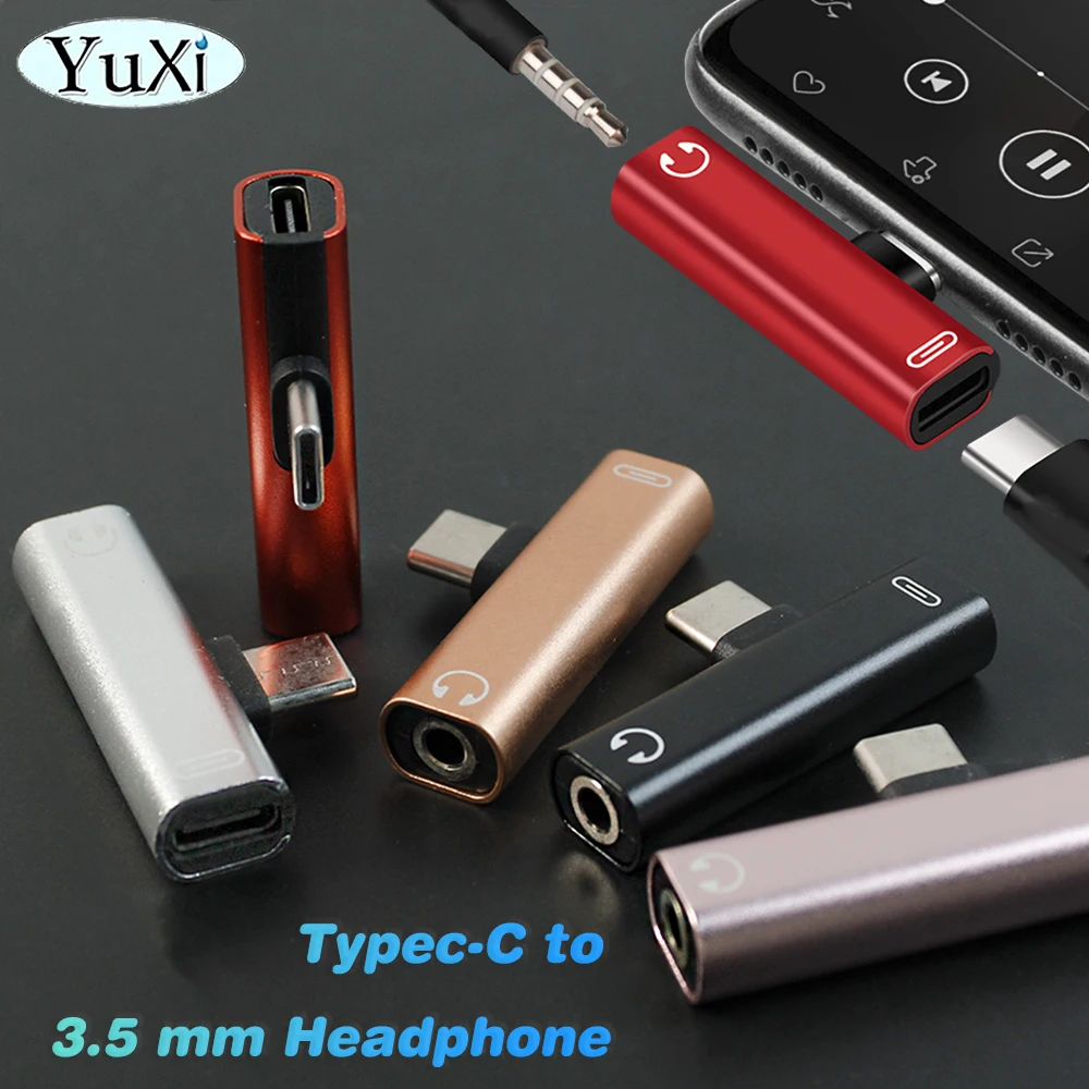 1Pcs Type C to 3.5mm Audio Converter Adapter USB Type Cable C to Headphone Converter Cable Earphone Aux Adapt 3.5 mm Jack Part