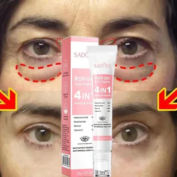 Sofortige Creme zur Entfernung von Augentaschen, Retinol, Anti-Falten-Lifting, Straffung, Verblassen feiner Linien, Anti-Dunkle-Kreis-Schwellungen, Aufhellung der Augenpflege