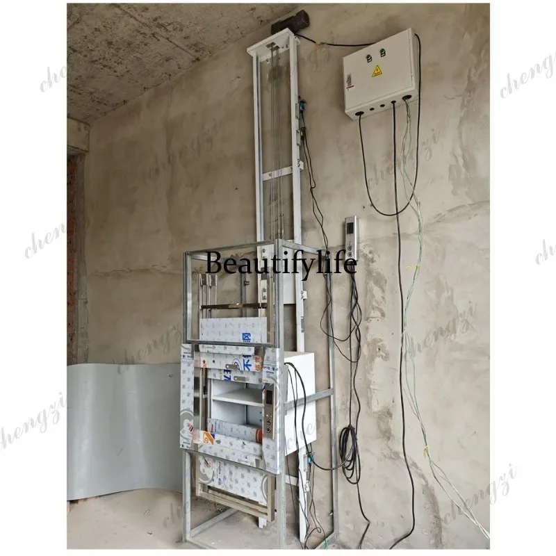 A172 pull-pull double-track silent vegetable ladder restaurant second floor vegetable lift vegetable machine electric small kitc