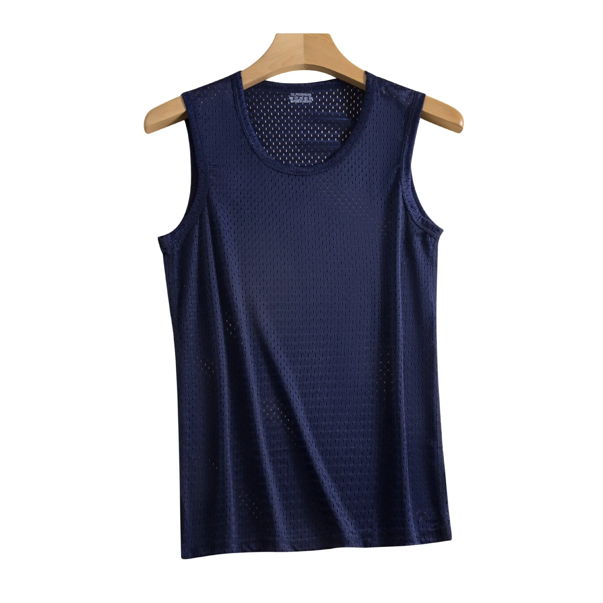 Mens Mesh Vest Ice Silk Quick-drying Bodybuilding Tank tops Fitness Muscle Sleeveless Narrow Men Vest Fitness Casual Sport Tops