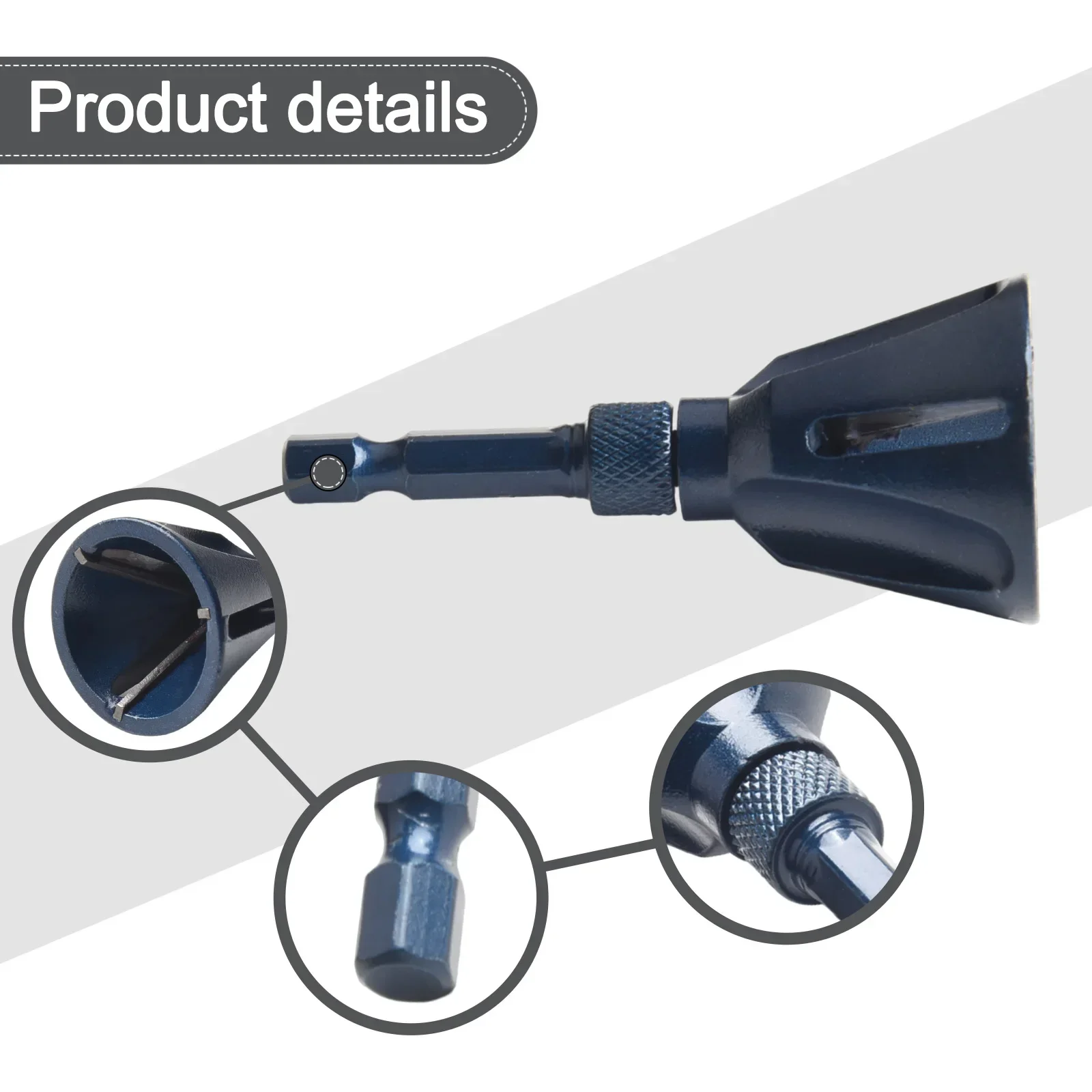 Chanfreinage électrique en acier au tungstène, tige hexagonale 1/4, chanfreinage rond externe, ébavurage, outil de retrait de bavure, livres, 2,2, 3-25mm, 1 pièce