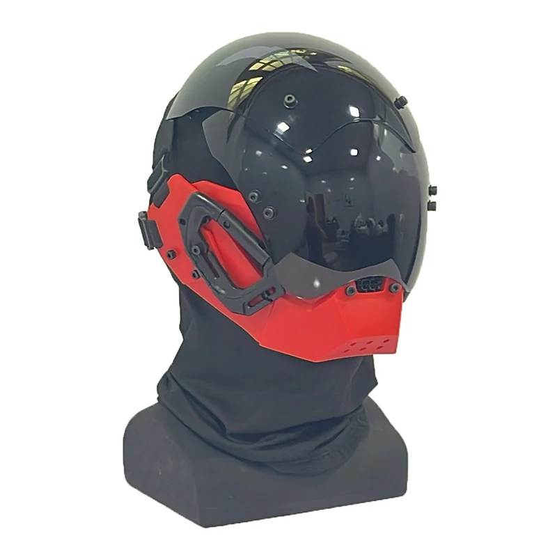 JAUPTO Cyberpunk Mask Playing Cosplay Robocop of the Future Futuristic Cool Standard Model Science Fiction for Halloween Party
